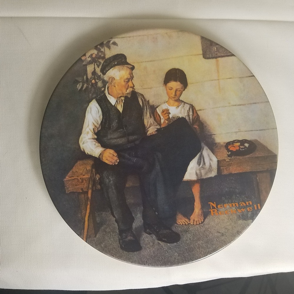 Knowles Norman‎ Rockwell Plate The Lighthouse Keeper's Daughter 1979 authenitic